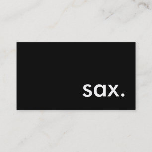 Carte De Visite sax.