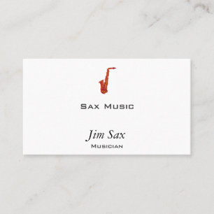 Carte De Visite Saxophone