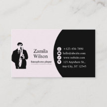 Carte de visite saxophone