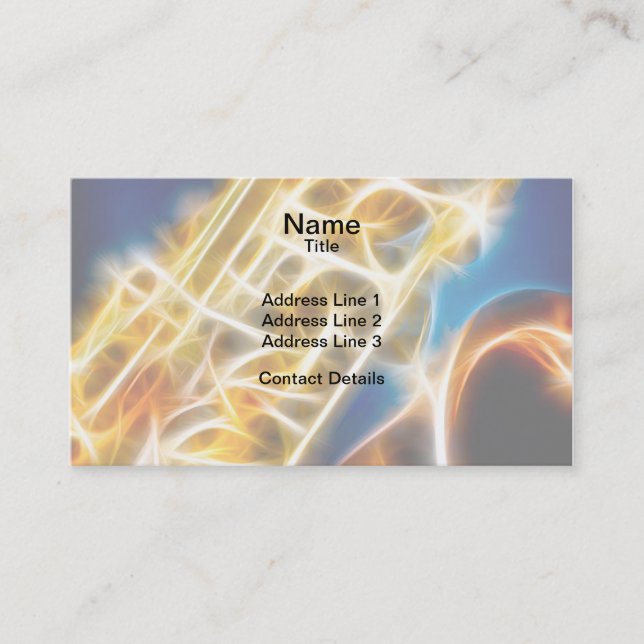 Carte De Visite Saxophone - fractale (Devant)