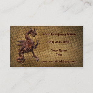 Carte De Visite Scales de dragon de fer