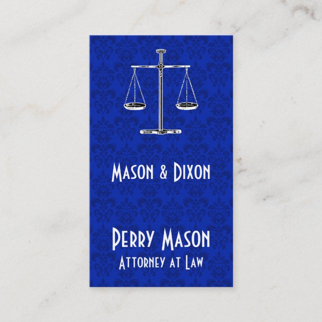 Carte De Visite Scales de justice (Devant)
