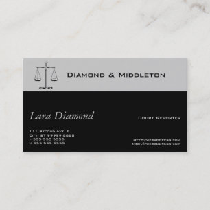 Carte De Visite Scales de justice