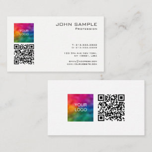 Carte De Visite Scan Me QR Code Modèle télécharger le logo promoti