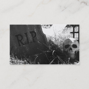 Carte De Visite scène de cimetière
