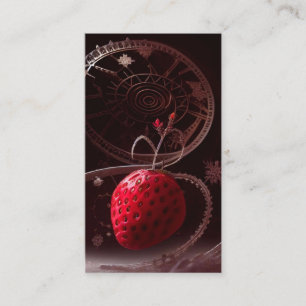 Carte De Visite scène d'hiver de la fraise
