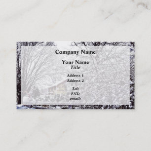 Carte De Visite Scène hivernale