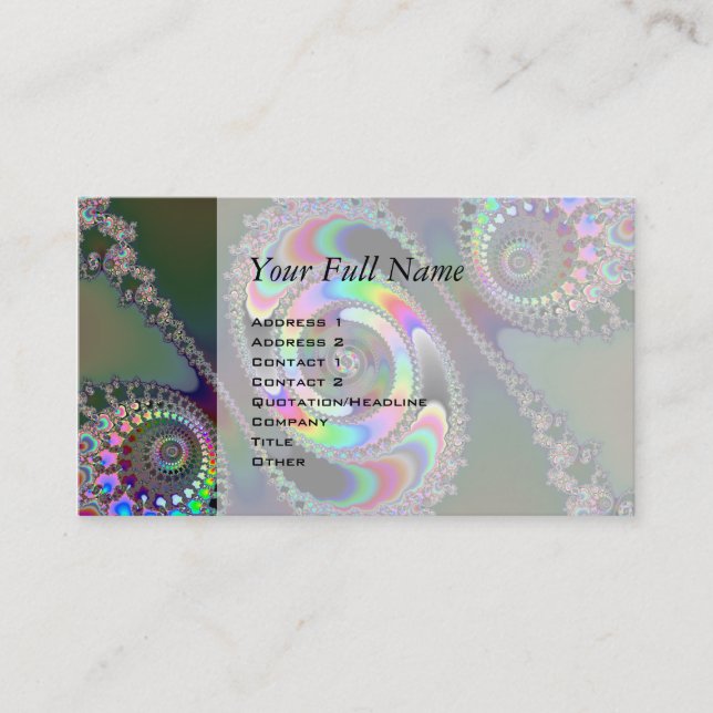 Carte De Visite scie à chaîne - fractale (Devant)