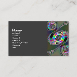 Carte De Visite scie à chaîne - fractale