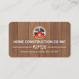 Carte De Visite Scie Électrique Maison Sur Bois Outils de Bricoleu