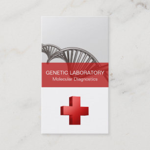 Carte De Visite Science Médicale professionnelle ADN Strand Cross
