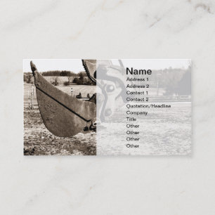 Carte De Visite scoop pour backhoe