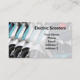 Carte De Visite Scooters électriques favorables à l'environnemen