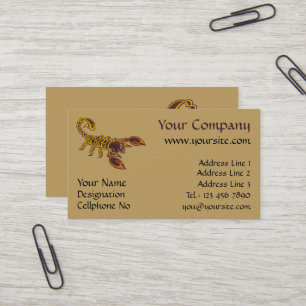 Carte De Visite Scorpion de noeud celtique