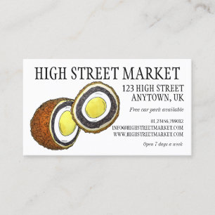 Carte De Visite Scotch Egg Royaume-Uni British Food Yorkshire Angl