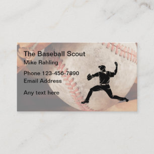 Carte De Visite Scout de talent de base-ball