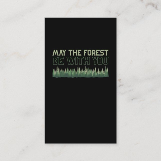 Carte De Visite Scout Forest Joke Randonnée et Humour de camping (Devant)