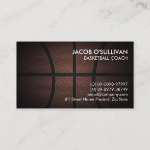 Carte De Visite Scoutisme entraîneur de basket