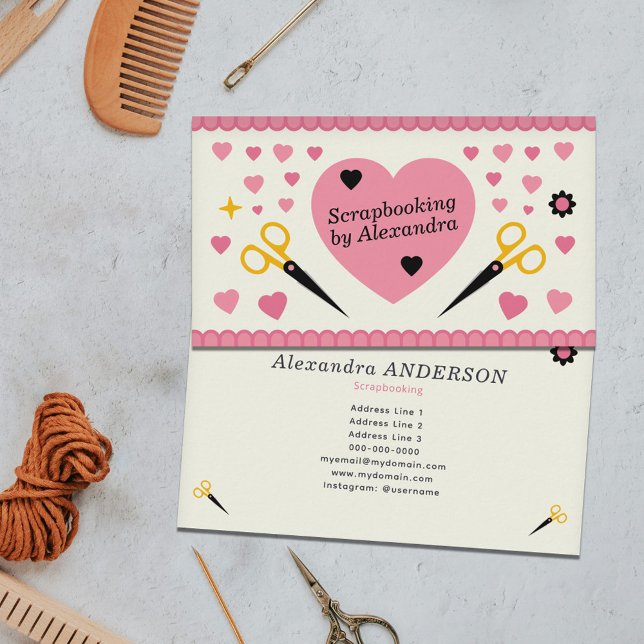 Carte De Visite Scrapbooking (Scrapbooking Business Card)