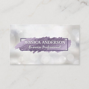 Carte De Visite Scribble expressif   Shimmer Bokeh
