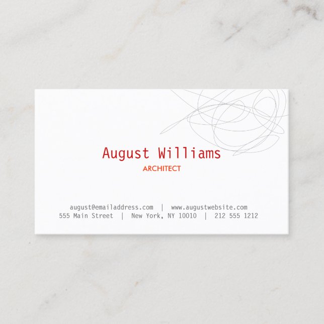 CARTE DE VISITE SCRIBLE DESIGNER (Devant)