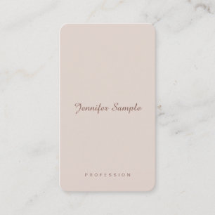 Carte De Visite Script Chic Moderne Professionnel Simple Modèle