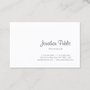 Carte De Visite Script de calligraphie élégant professionnel moder