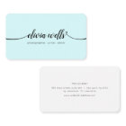 Script manuscrit moderne calligraphie Aqua Blue