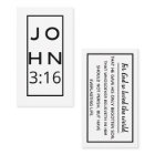 Script noir John 3:16 Gospel Tract