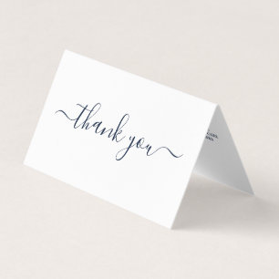 Carte De Visite Script simple, logo/Carte de remerciements d'image