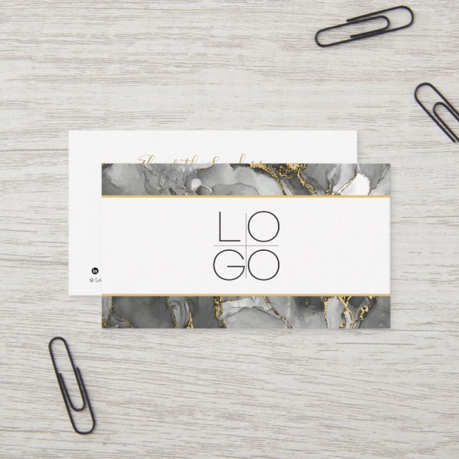 CARTE DE VISITE SCRIPT YOUR QR (Devant/Arrière en situation)
