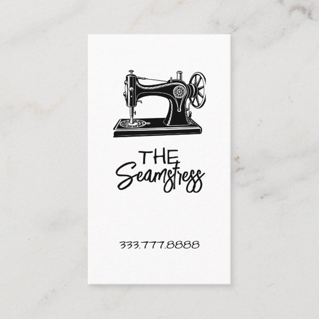 Carte De Visite Seamstress Tailoring business card  (Devant)