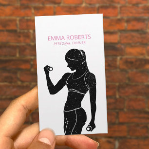 Carte De Visite Séance d'entraînement personnelle d'entraîneur