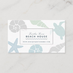 Carte De Visite Seashell Beach House Cottage B&B Location