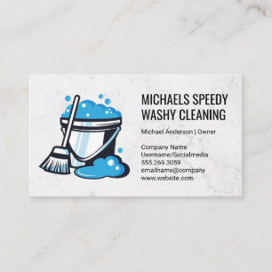 Carte De Visite Seau d'eau savonneuse