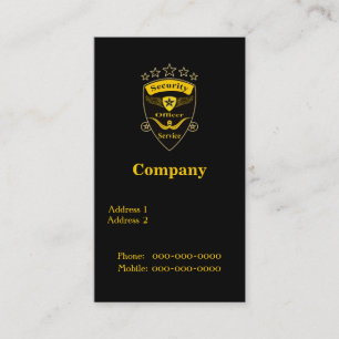 Carte De Visite Sécurité