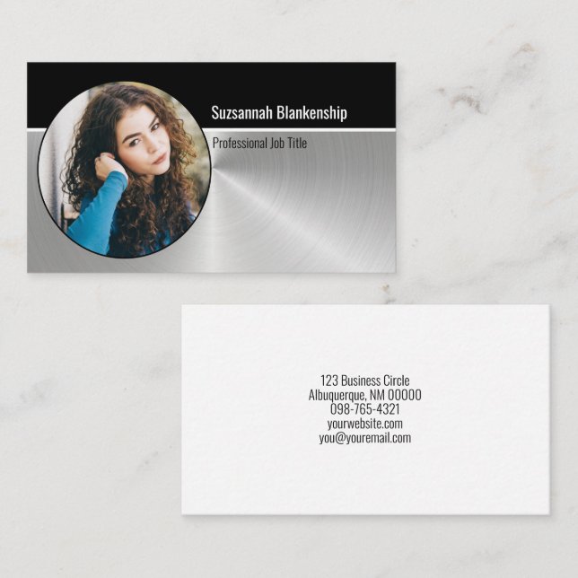 Carte De Visite Sécurité personnelle professionnelle Photo personn (Devant / Derrière)