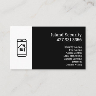 Carte De Visite Security Company Business Card
