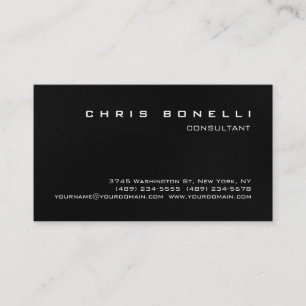 Carte de visite séduisant noir blanc gris