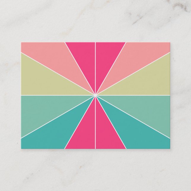 Carte De Visite Segments de couleur 01 (Devant)