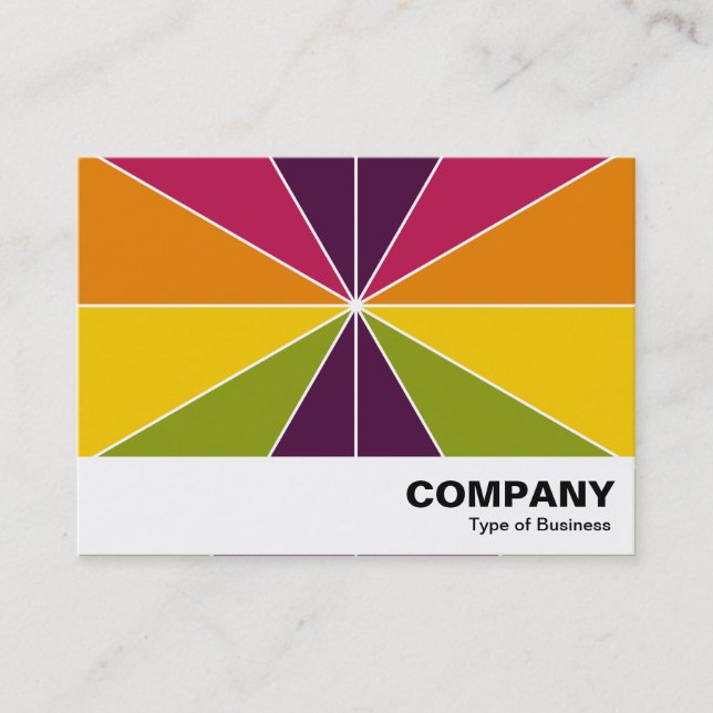 Carte De Visite Segments de couleur 02 (Devant)