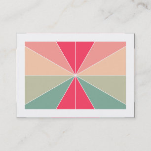 Carte De Visite Segments de couleur 03 (Bordé)