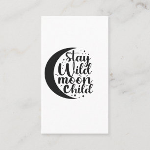 Carte De Visite Séjour Wild Moon Enfant Éffrayant Halloween Cadeau