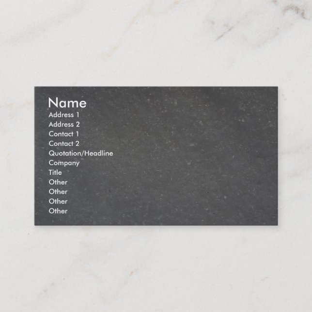 Carte De Visite Sel (Devant)