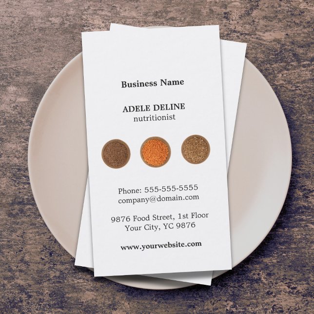 Carte De Visite Semences modernes propres Santé Nutrition (Créateur téléchargé)
