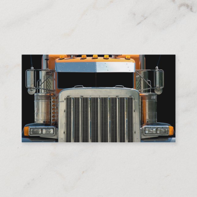 Carte de visite semi-camion. (Devant)