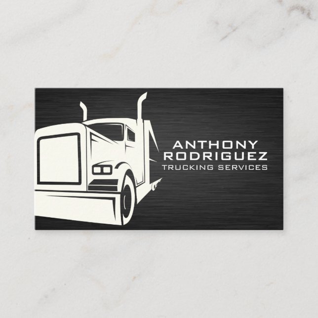 Carte De Visite Semi-Camion Fermer | Logistique (Devant)