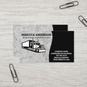 Carte De Visite Semi-camion   Industriel   Béton