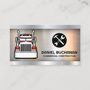 Carte De Visite Semi-camion   Outils de construction