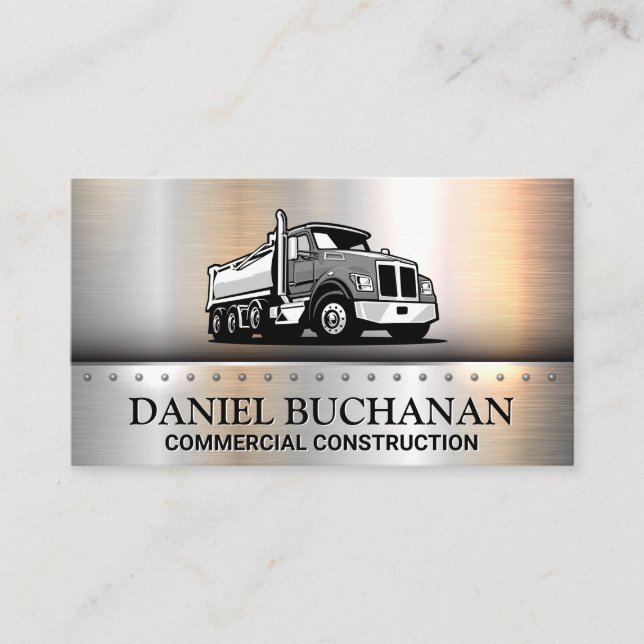 Carte De Visite Semi Truck Logo | Commercial Driver (Devant)